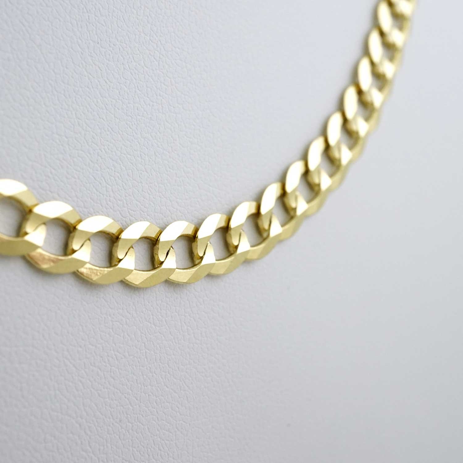 14k Yellow Gold Cuban Curb Chain