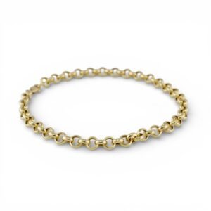 10k Yellow Gold Double Link Fancy Bracelet