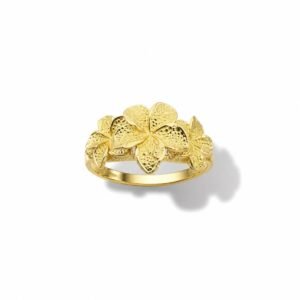 Anillo 10k de flores