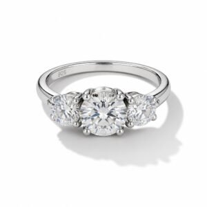 Anillo plata s925 Moissanite VVS1 Compromiso