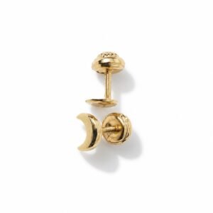 Aretes de luna 18k
