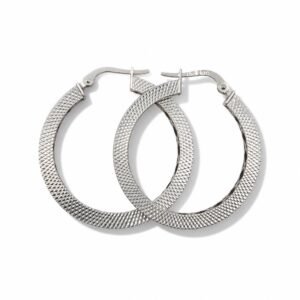 Argollas oro blanco 10k