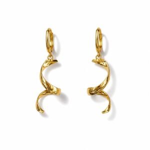 Aretes colgantes 10k