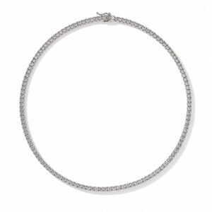Cadena tenis plata s925 Moissanite VVS1 22” 4mm