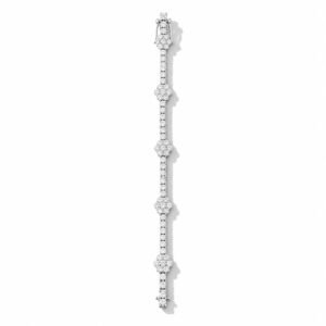 Brazalete tenis plata s925 Moissanite VVS1