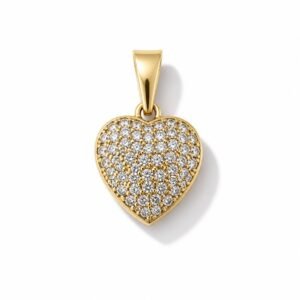 Dije de corazón 18k diamante