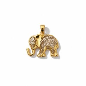 Dije elefante 14k doble tono