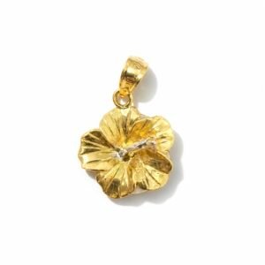 Dije de flor 10k doble tono