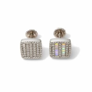 Aretes plata s925 moiss VVS1
