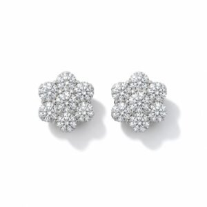 Aretes plata s925 VVS1 Moissanite