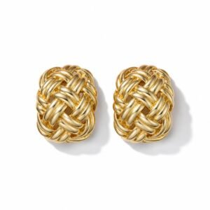 Aretes grandes 14k omega