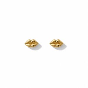 Aretes 10k de labios
