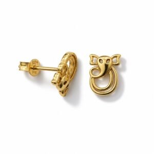 Aretes de elefante 10k
