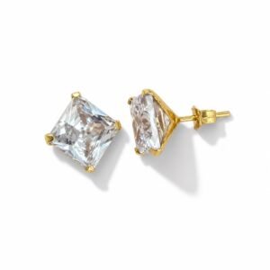 Aretes cuadrado 10k
