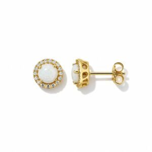 Aretes 14k madre perla