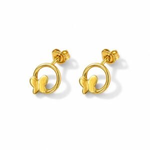 Aretes de mariposa 10k