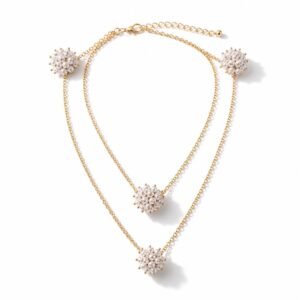 Set 14k cadena brazalete arete