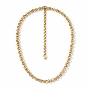 Set gargantilla-brazalete rolo 14k