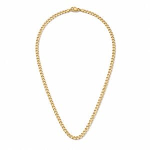 Cadena 14k corte brillo solida