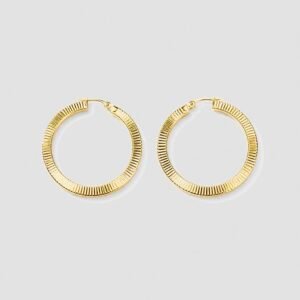 Argollas a rayas 10k