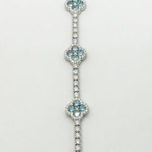 Brazalete plata s925 Moissanite