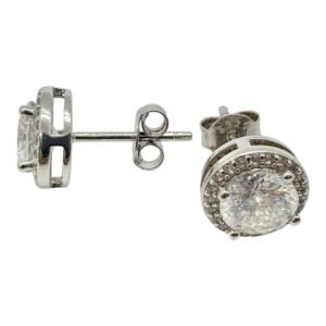 Aretes plata s925 VVS1 Moissanite