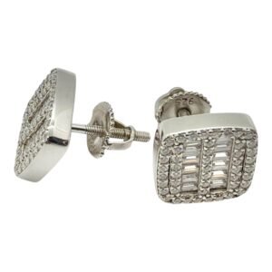 Aretes plata s925 moiss VVS1