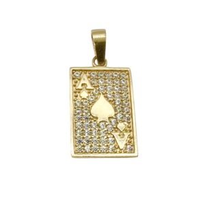 Dije de carta 14k