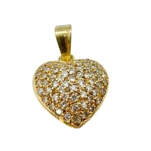 Dije de corazón 18k diamante