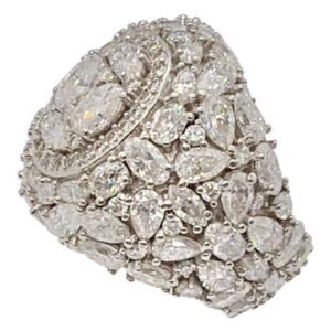 Anillo de hombre plata s925 Moissanite VVS1