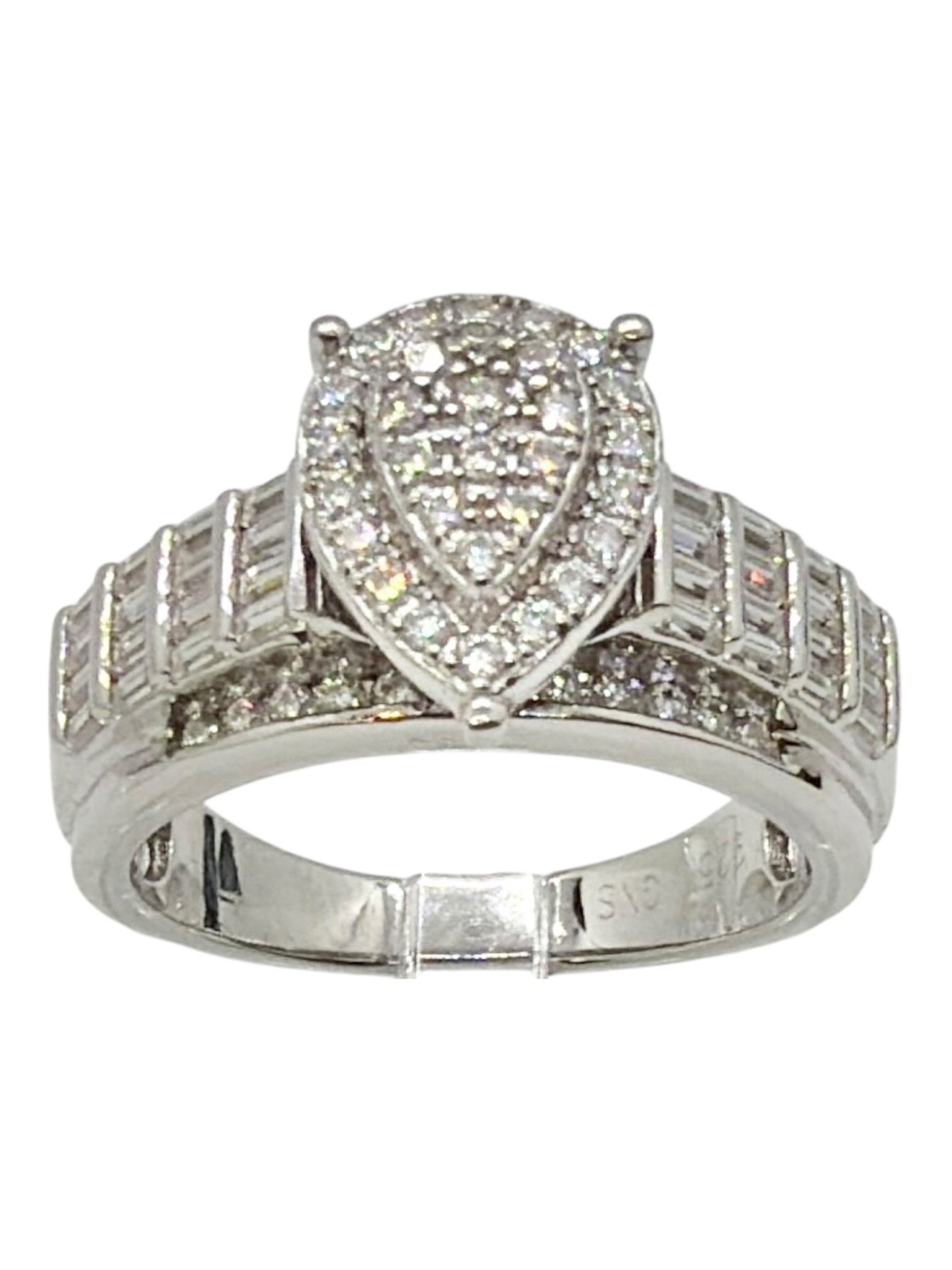 Anillo plata s925 Moissanite VVS1 de compromiso