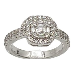 Anillo plata s925 Moissanite VVS1
