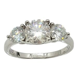 Anillo plata s925 Moissanite VVS1 Compromiso