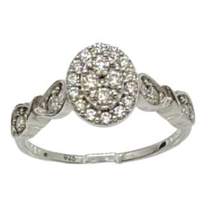 Anillo plata s925 Moissanite VVS1