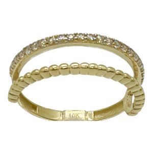 Anillo 10k 2 en 1