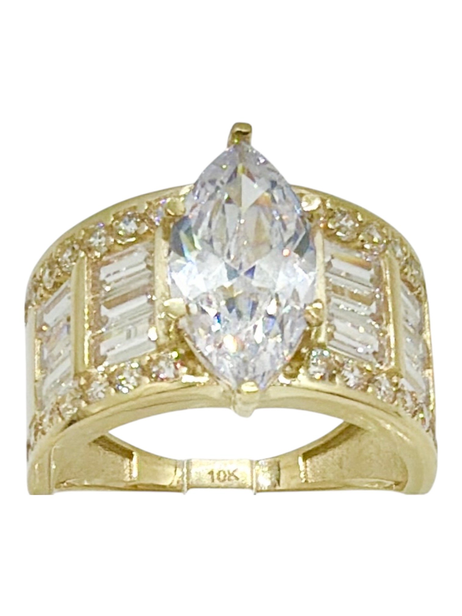 Anillo10k matrimonio circonio