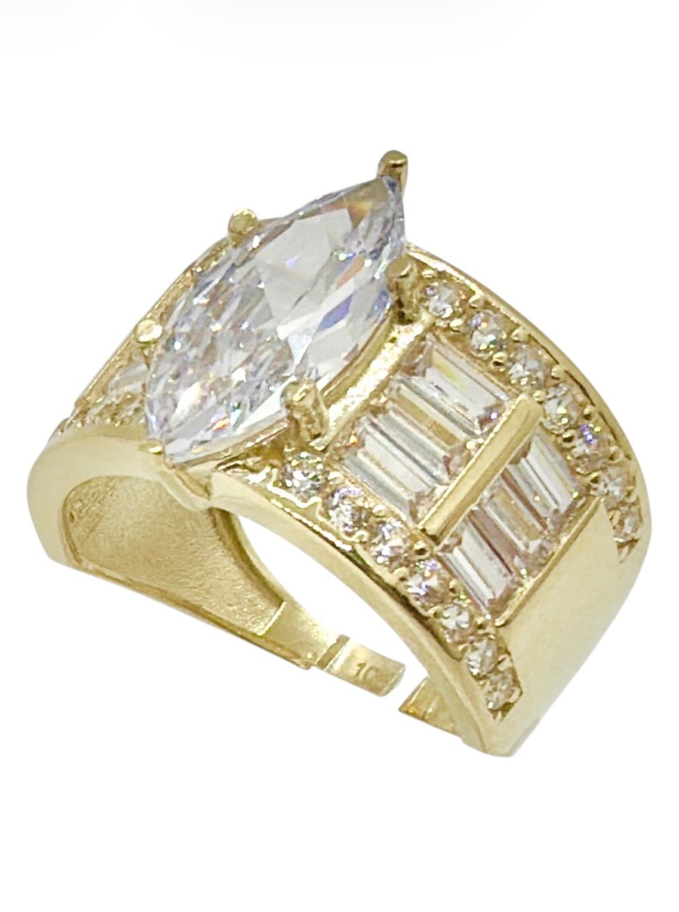 Anillo10k matrimonio circonio - Imagen 2