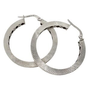 Argollas oro blanco 10k