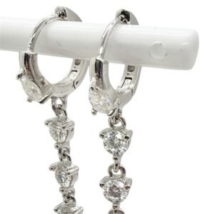 Argollas plata s925 Moissanite VVS1