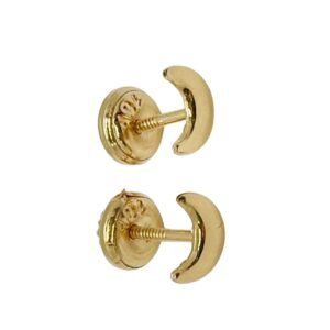 Aretes de luna 18k