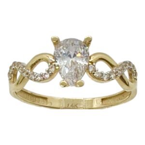 Anillo 14k promesa