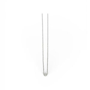 Cadena 14k dije corazón con diamantes naturales