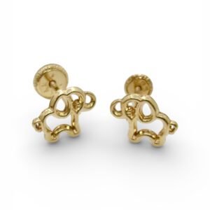Aretes de elefante 14k