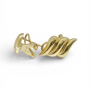 Aretes 10k estilo omega