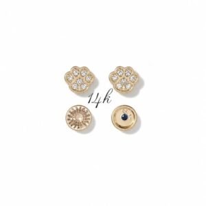 Aretes de bebes 14k 7