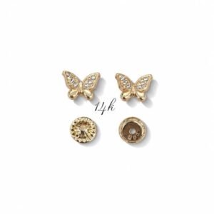 Aretes 14k de bebes 2