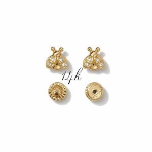 Aretes de bebes14k 4