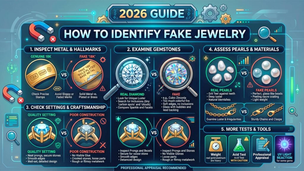 Cómo Identificar Joyas Falsas en Miami: Guía 2026 para Comprar con Confianza | Crea7 Jewelry